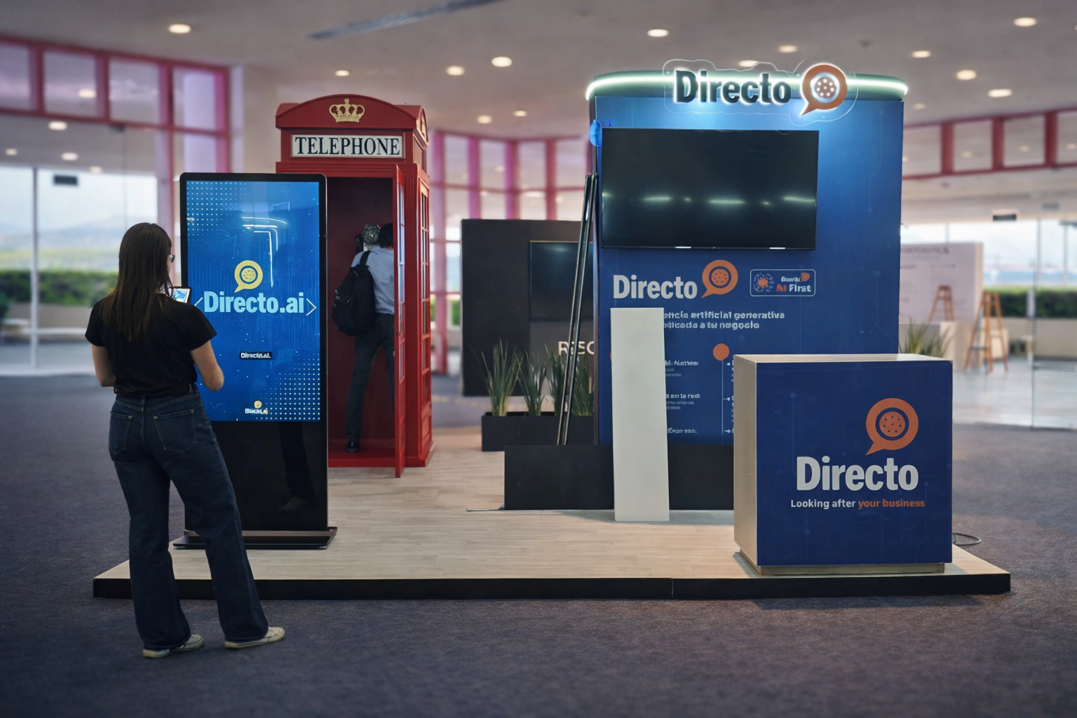 ¿Cómo la empresa Directo transformó su stand en una experiencia interactiva de alto impacto con Tecnología Interactiva?