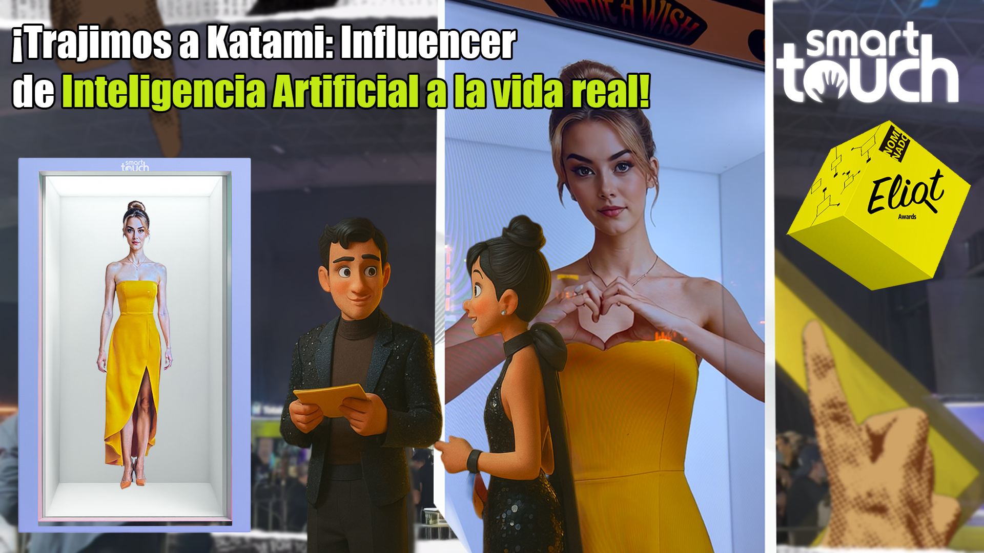 La primera influencer hecha con IA llega a los Eliot Awards 2025 gracias a la tecnología holográfica de Smart Touch y Renovatiorv